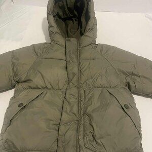 Toddler Boy Size 2-3 Thick Winter Coat-Green-Hood